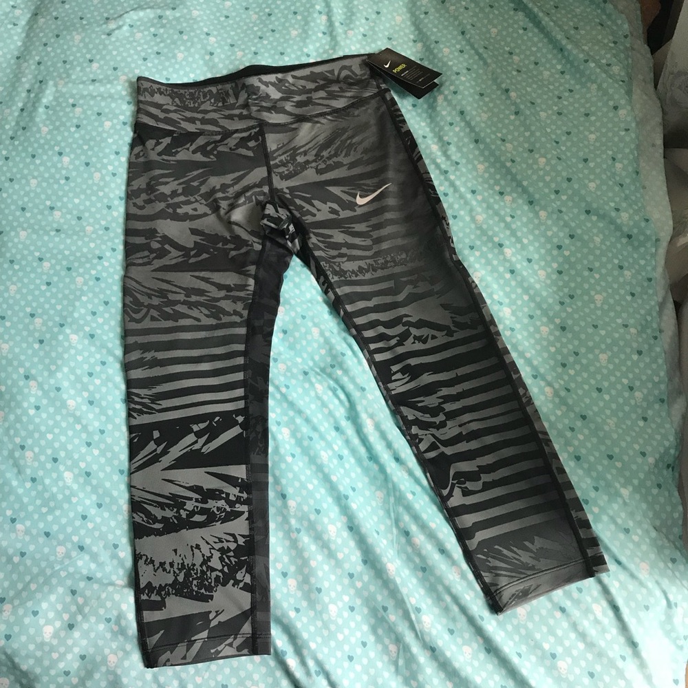 Nike Power Essential Running Crops Size L - Picture 3 of 6